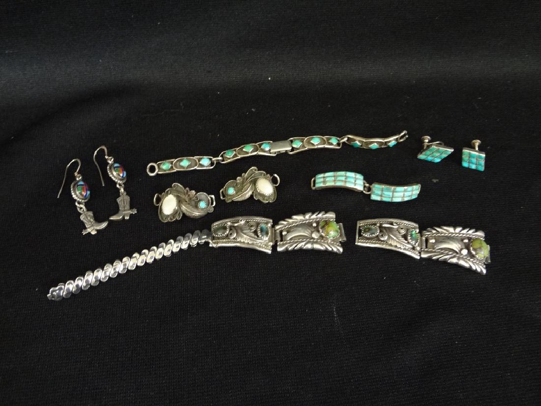 (4) Sterling Southwest Jewelry Pieces: Earrings and (1 of 5)