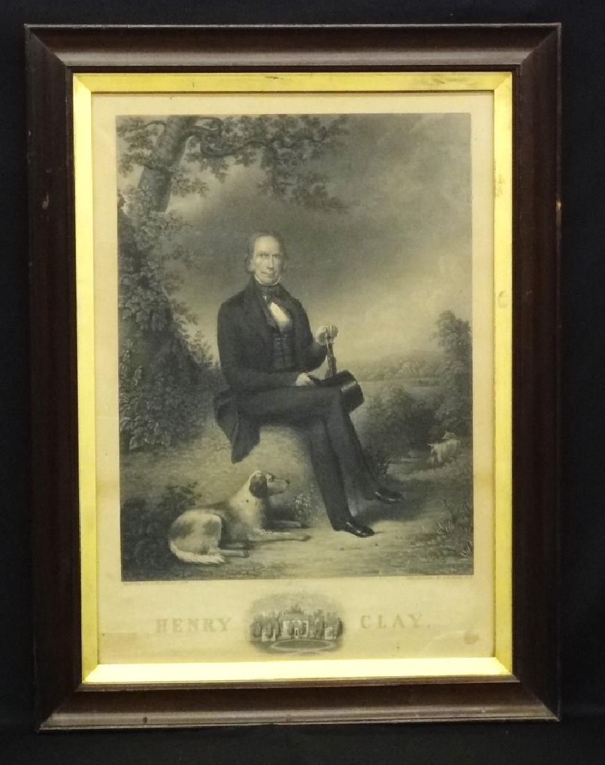 Henry Clay by H.S. Sadd 19th Century Steel Engraving in (1 of 8)