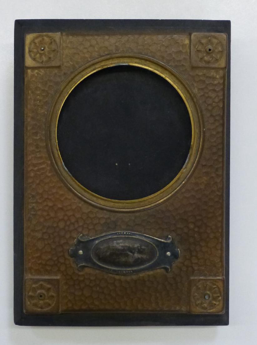 HAND HAMMERED COPPER ARTS & CRAFTS PICTURE FRAME (1 of 2)