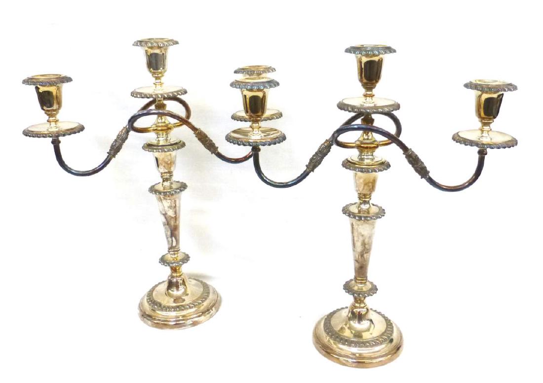 c 1920 Friedman Silver Co 16" x 13" Candelabra Pair (1 of 4)