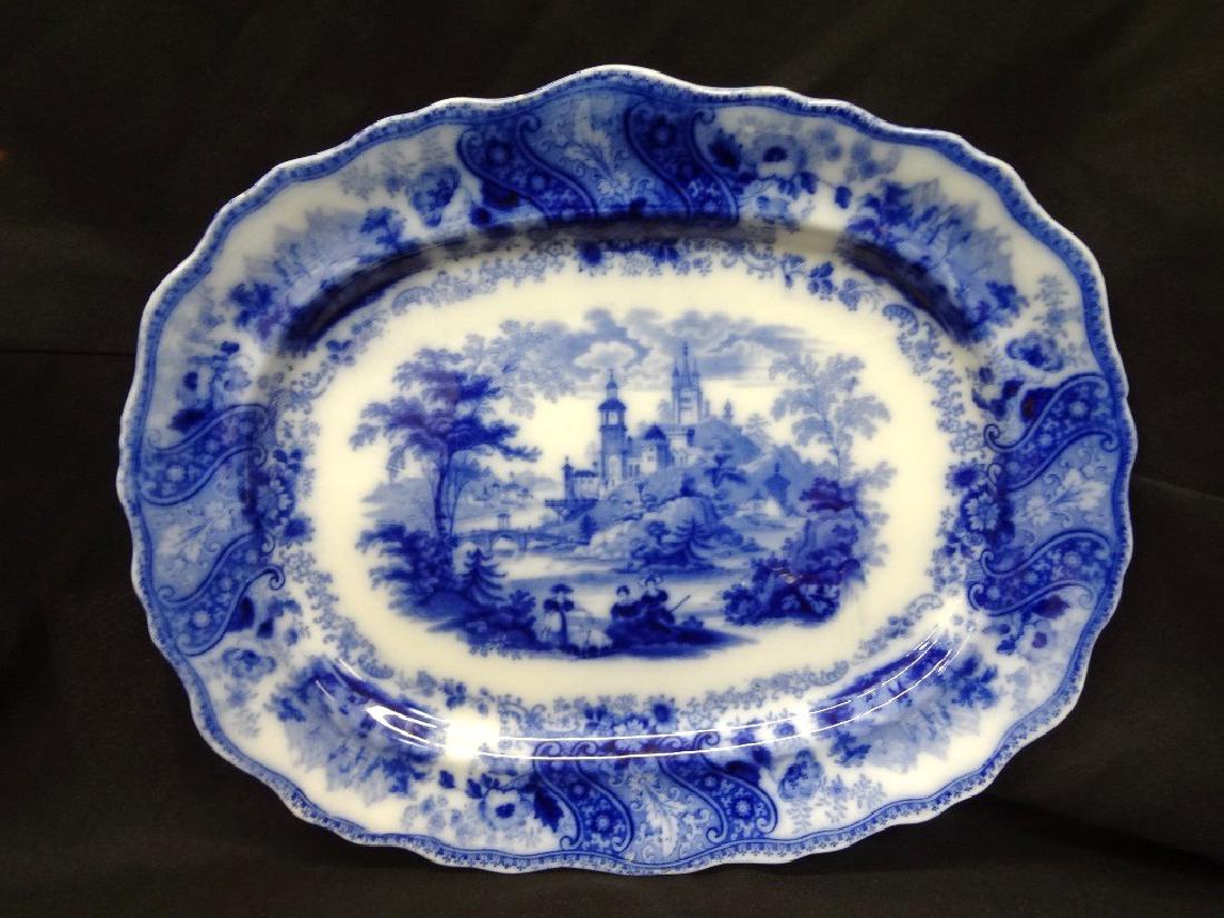 Burgess and Leigh Nonpareil Flow Blue Platter (1 of 6)