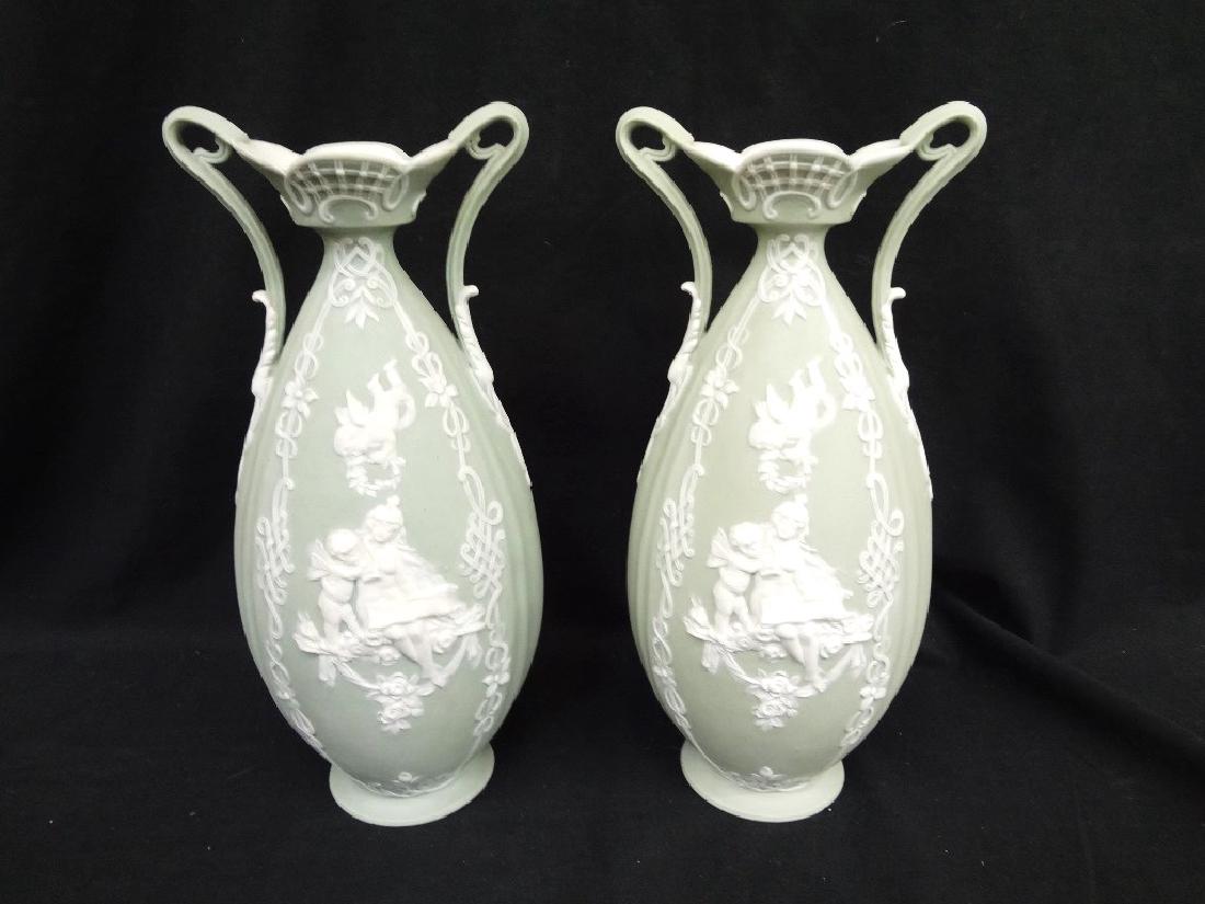 Rudolstadt Jasperware 2 Handled Vases (1 of 7)