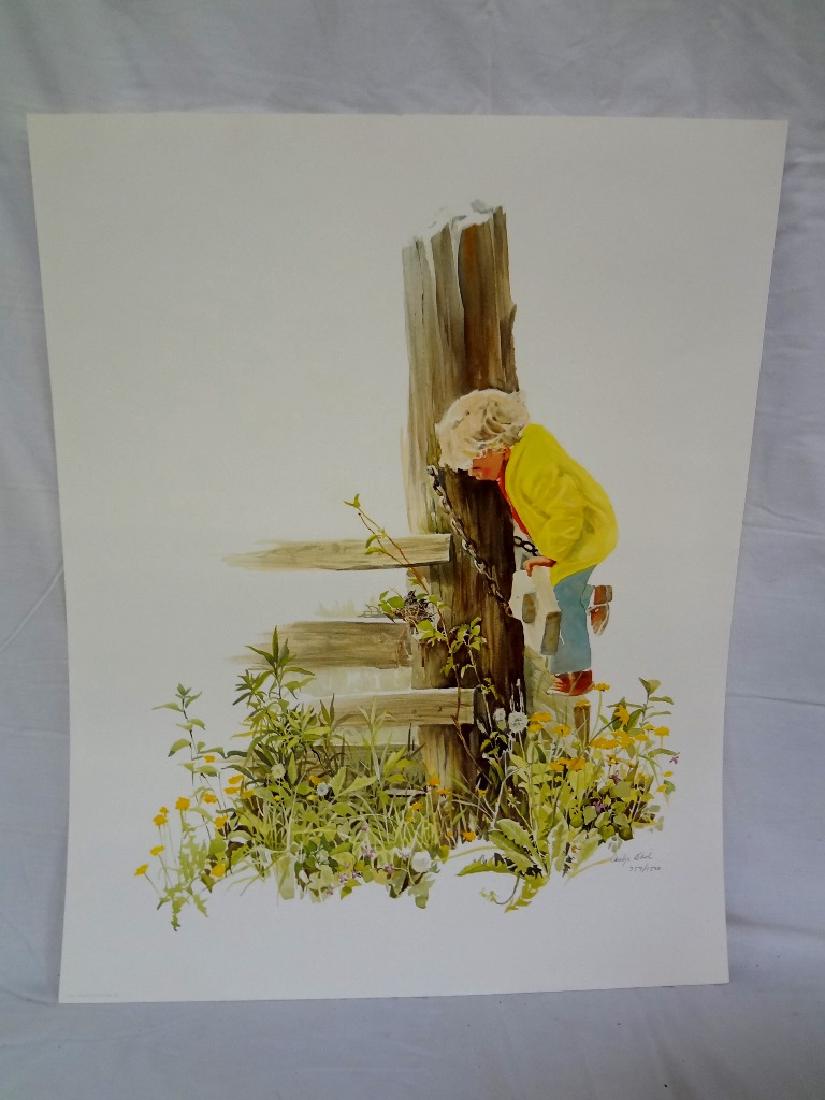 Carolyn Blish Signed and Numbered Lithograph "A Closer (1 of 2)