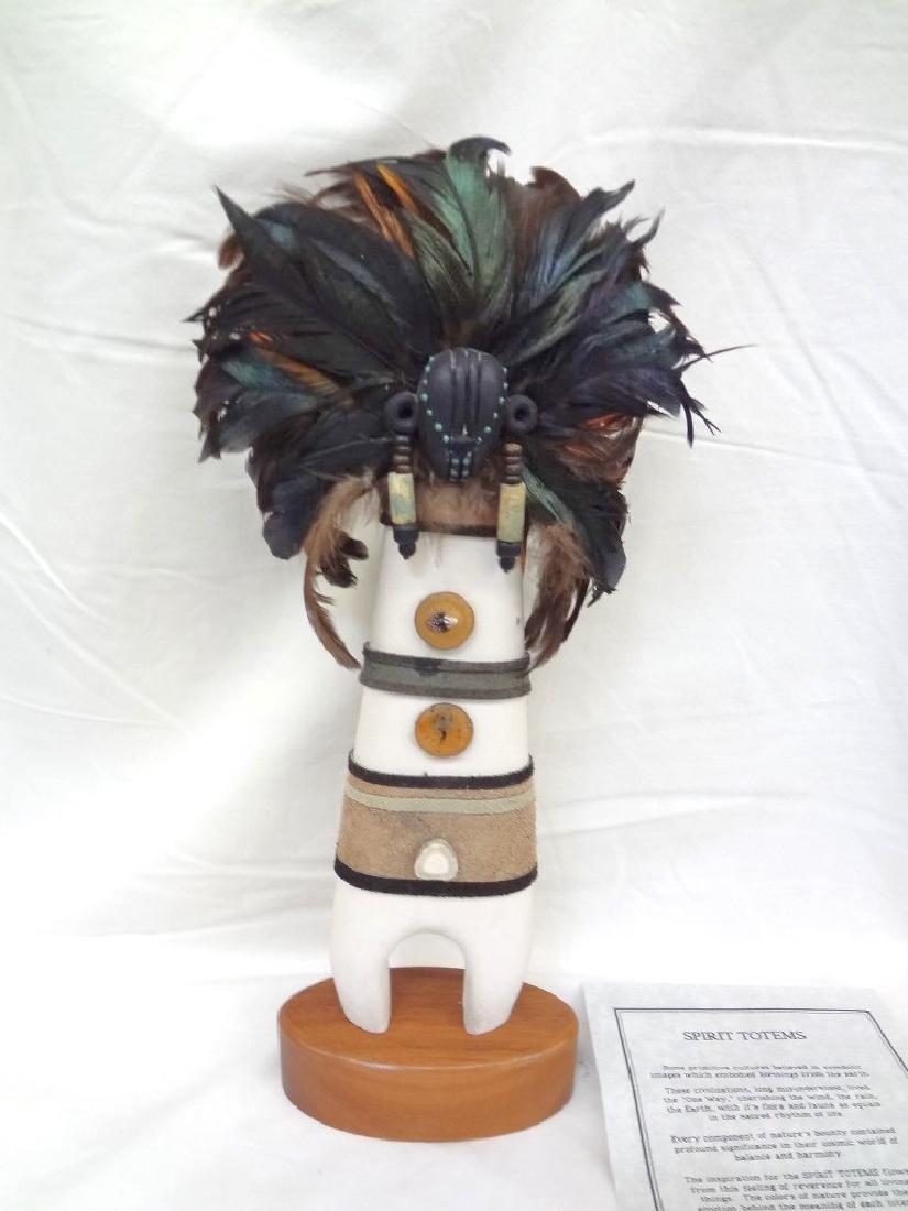 Contemporary Native American Spirit Totem Signed Vicki: Contemporary Native American Spirit Totem Signed Vicki 1992: 14 inches tall with no condition issues.
