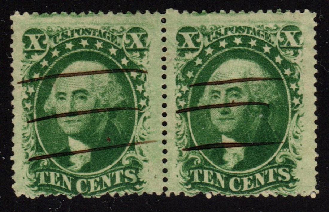 United States Scott 32 Fine Used Pair Pen Cancel (1 of 1)