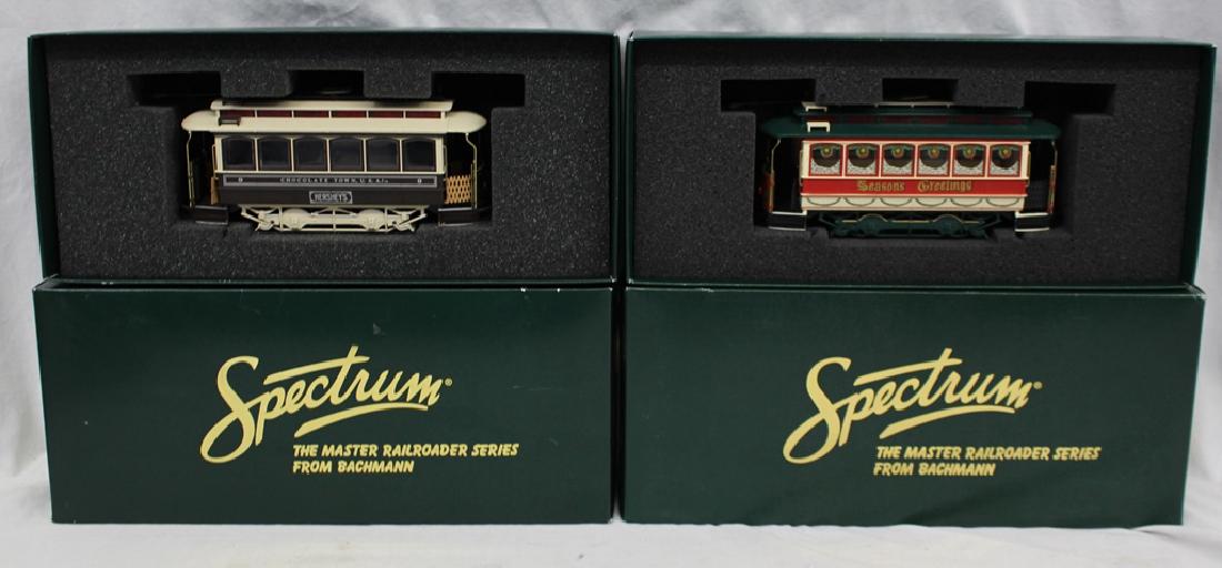 Spectrum "On-30" Hershey and Christmas Cars NIB: Nice pair of better Bachmann HO gauge train cars in the original boxes. Suggested bid $60