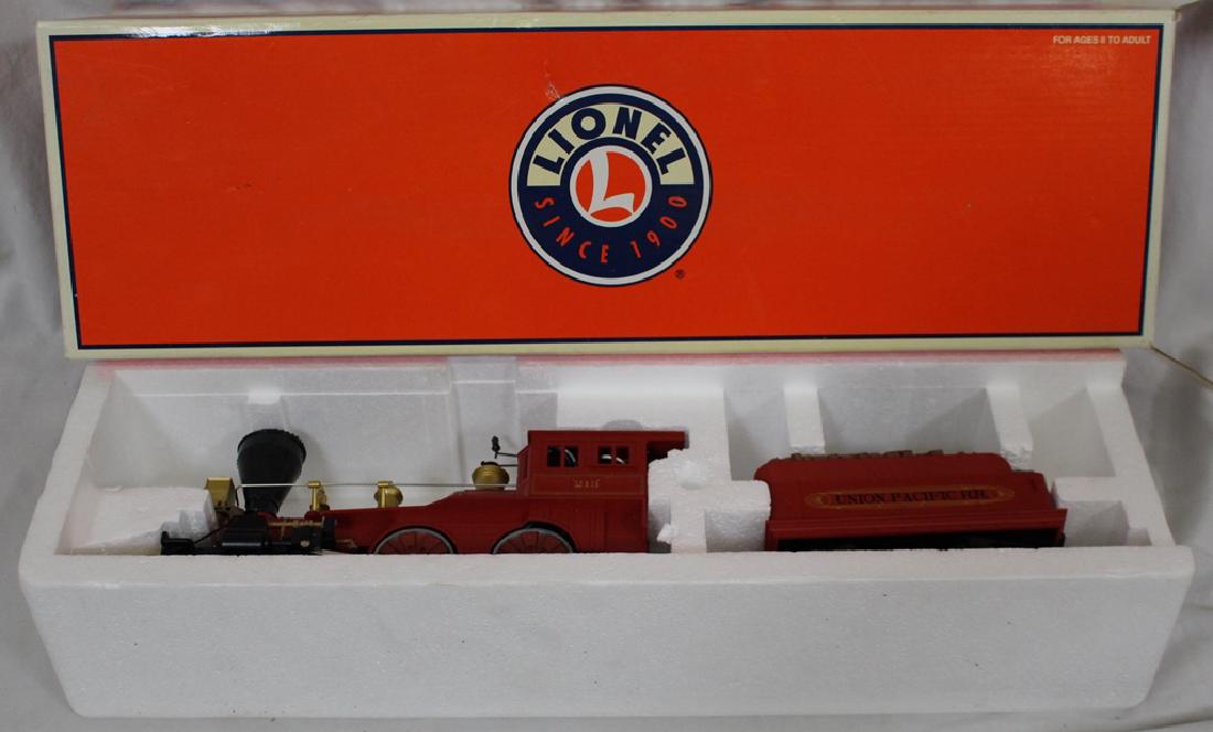 Lionel Union Pacific Locomotive & Tender 6-18723 NIB: Very nice set, Lionel Union Pacific General locomotive and tender, NIB. #6-18723. Suggested bod $150
