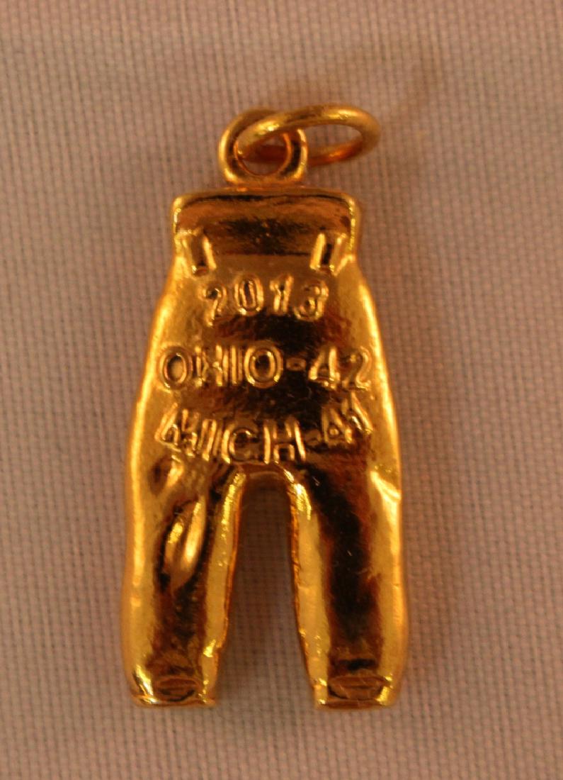 2013 Ohio State Gold Pants: 2013 Ohio State Gold Pants in Mint condition. Ohio State 42, Michigan 41. Suggested bid $2000