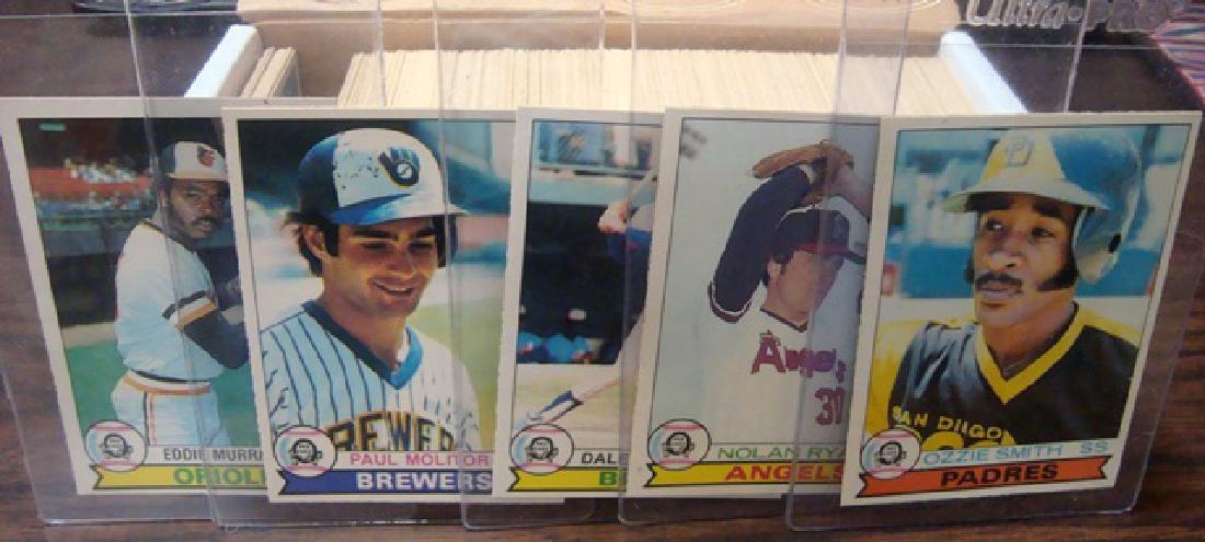 1979 O-Pee-Chee Baseball Complete Set, (374 Cards w: 1979 O-Pee-Chee Baseball Complete Set, (374 Cards w Smith RC); outstanding 1979 O-Pee-Chee Complete Baseball Card Set in overall NM/MT condition; gorgeous cards that include keys #8 Paul Molitor, #10 