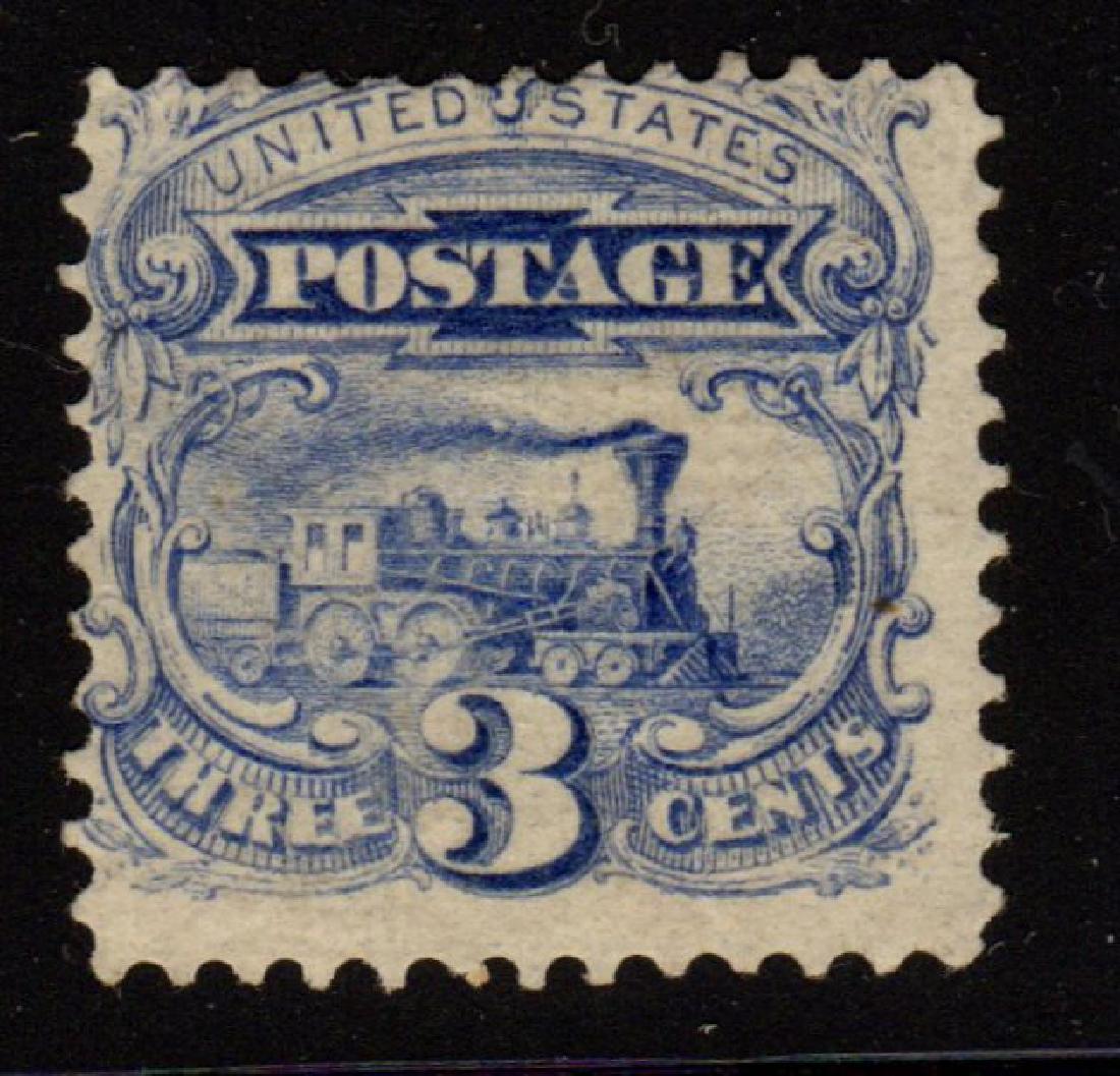 U.S.Scott 125 Ave-F Unused 3¢ Locomotive SCV.$2500 (1 of 1)