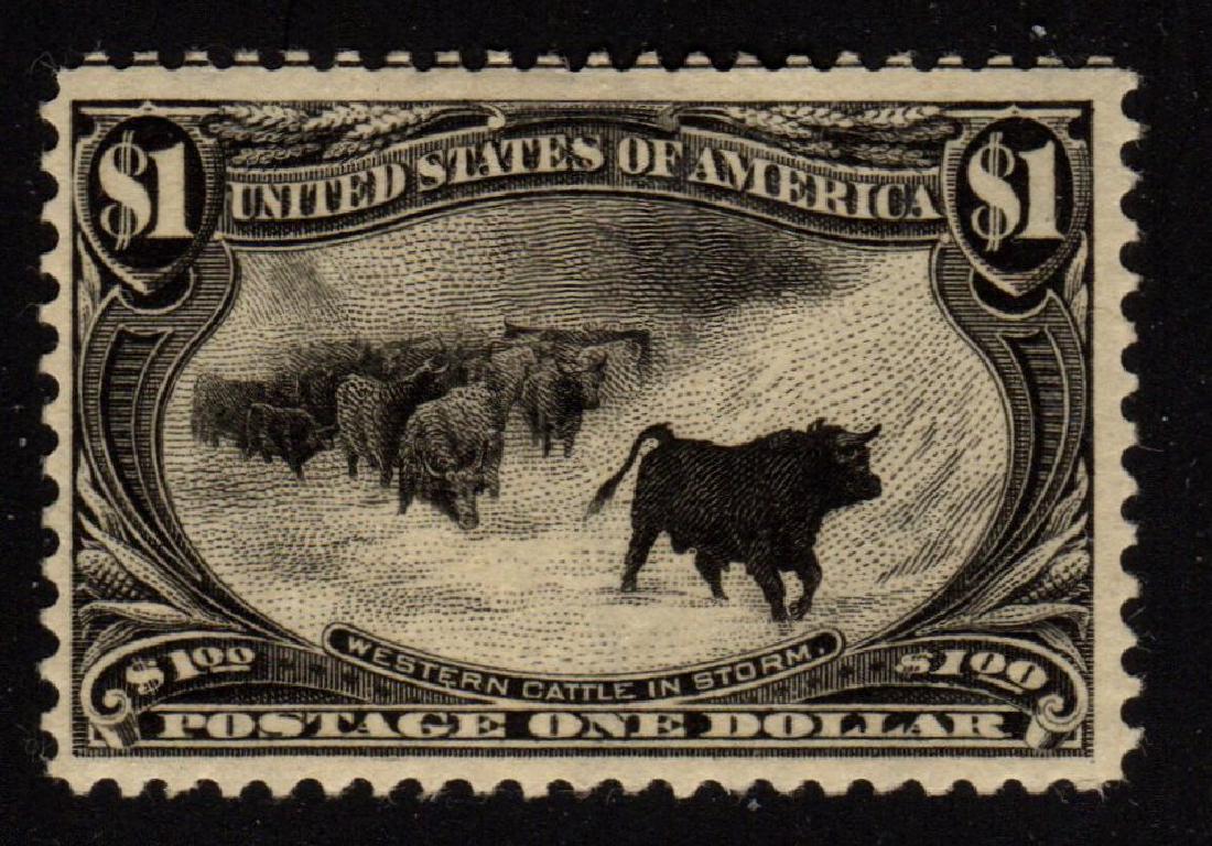 U.S.Scott 292 F-VF OG H $1 Cattle in the Storm (1 of 1)