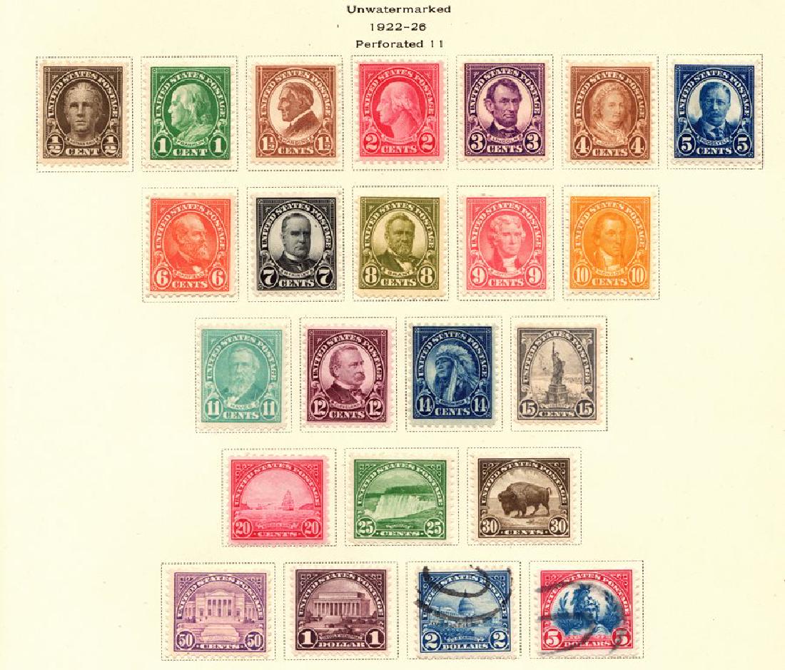 U.S.Scott 551-571 F-VF+ OG LH/H 1922-25 Flat Plates (1 of 1)