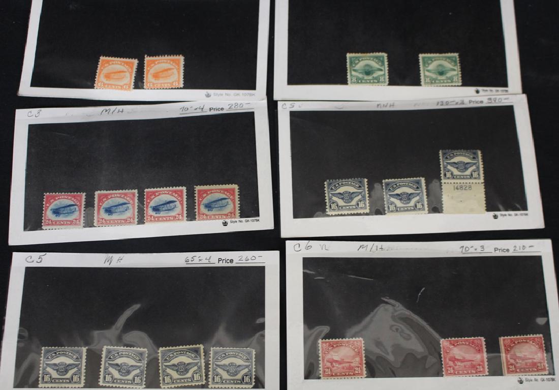 Retired Dealer Stock of Unused Airmail Stamps (1 of 3)