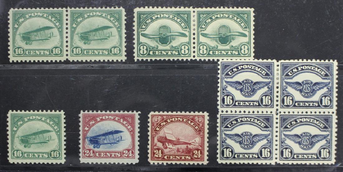 U.S. Unused airmail selection C2//C6, SCV $835. (1 of 1)