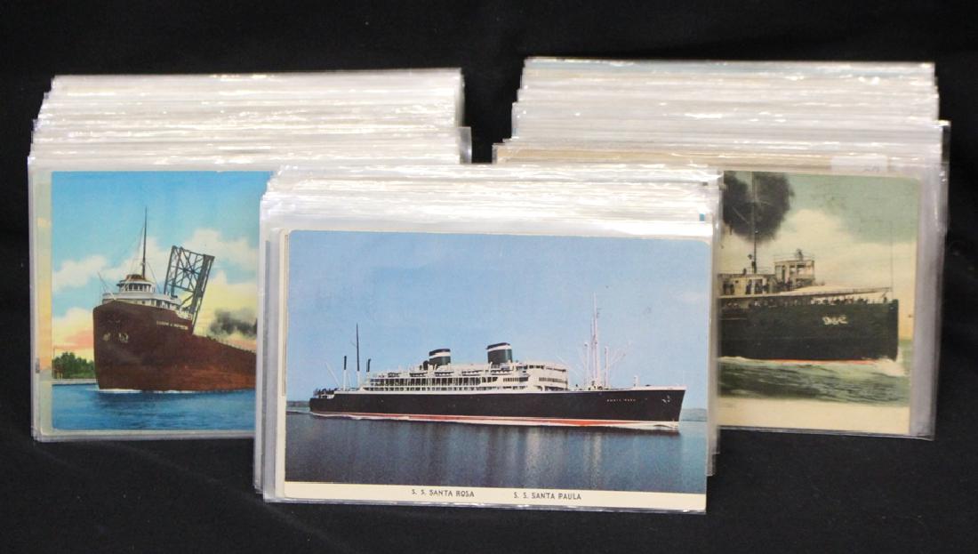 (300) Postcards - Ships Boats Ocean Liners Steamers (1 of 1)