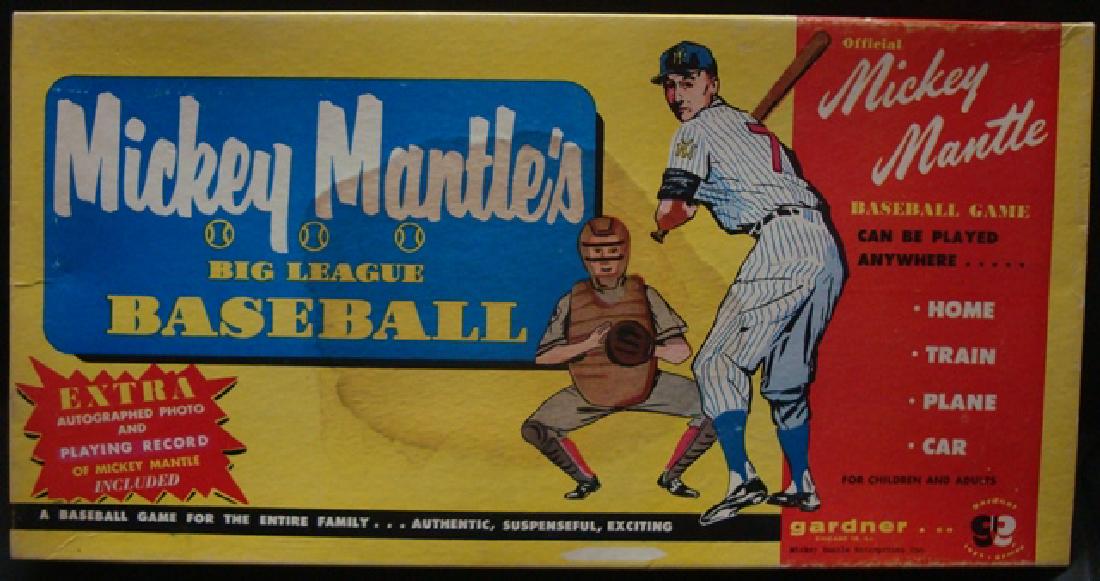 1950's Mickey Mantle Big League Baseball Game w OB, (1 of 6)