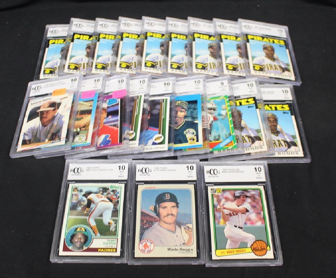 (21) High Grade Baseball Cards BCCG Grading 9's and (1 of 1)