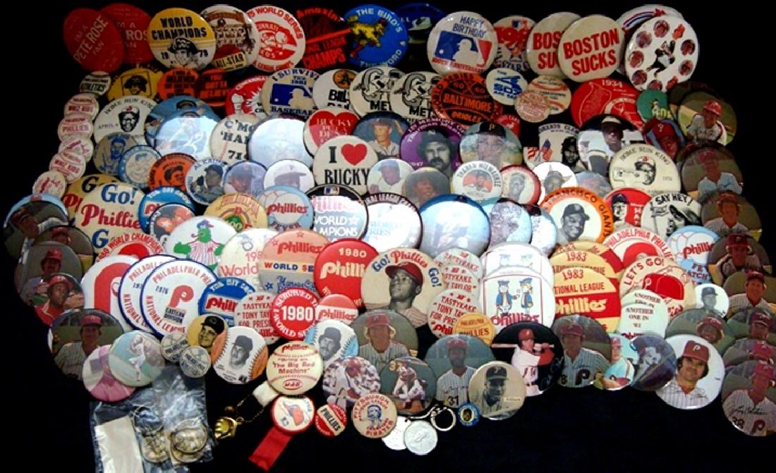 Large Lot (100+) of Vintage Pins and Pinbacks, Many (1 of 5)