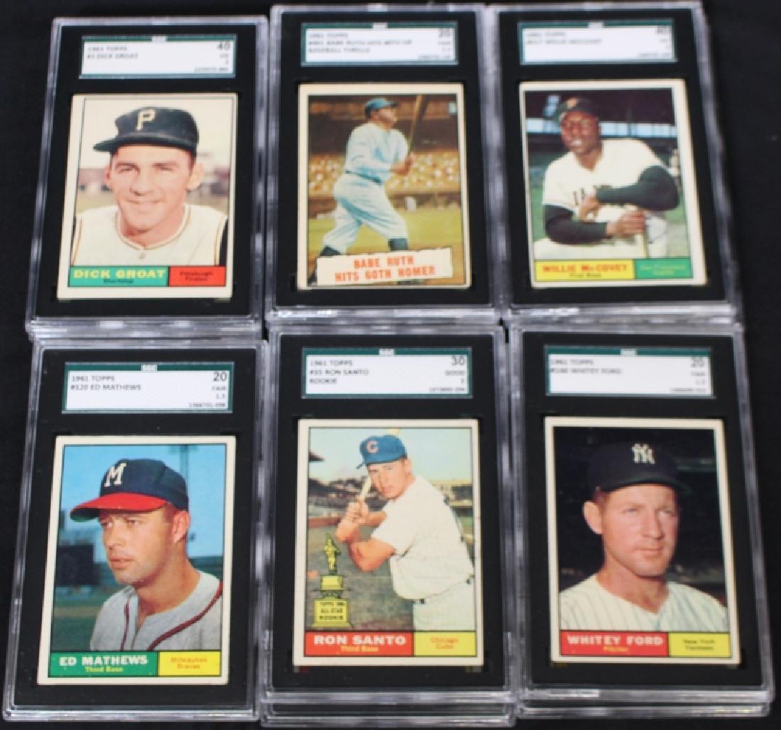 (22)1961 Topps Baseball SGC & PSA Graded Cards (1 of 4)