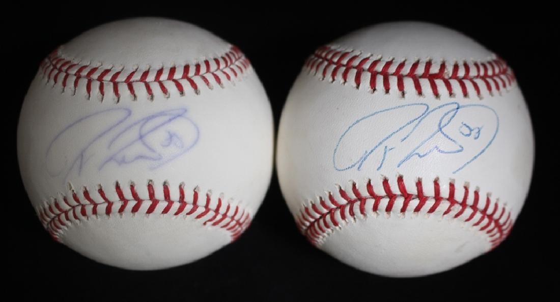 Pair of Jayson Werth autographed baseballs: Pair of Jayson Werth autographed baseballs, both on the sweet spot of Bud Selig baseballs. Comes with a JSA ALOA. Suggested bid $75