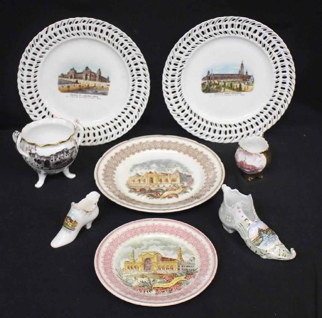 1904 St.Louis World's Fair Porcelain Souvenirs (1 of 6)
