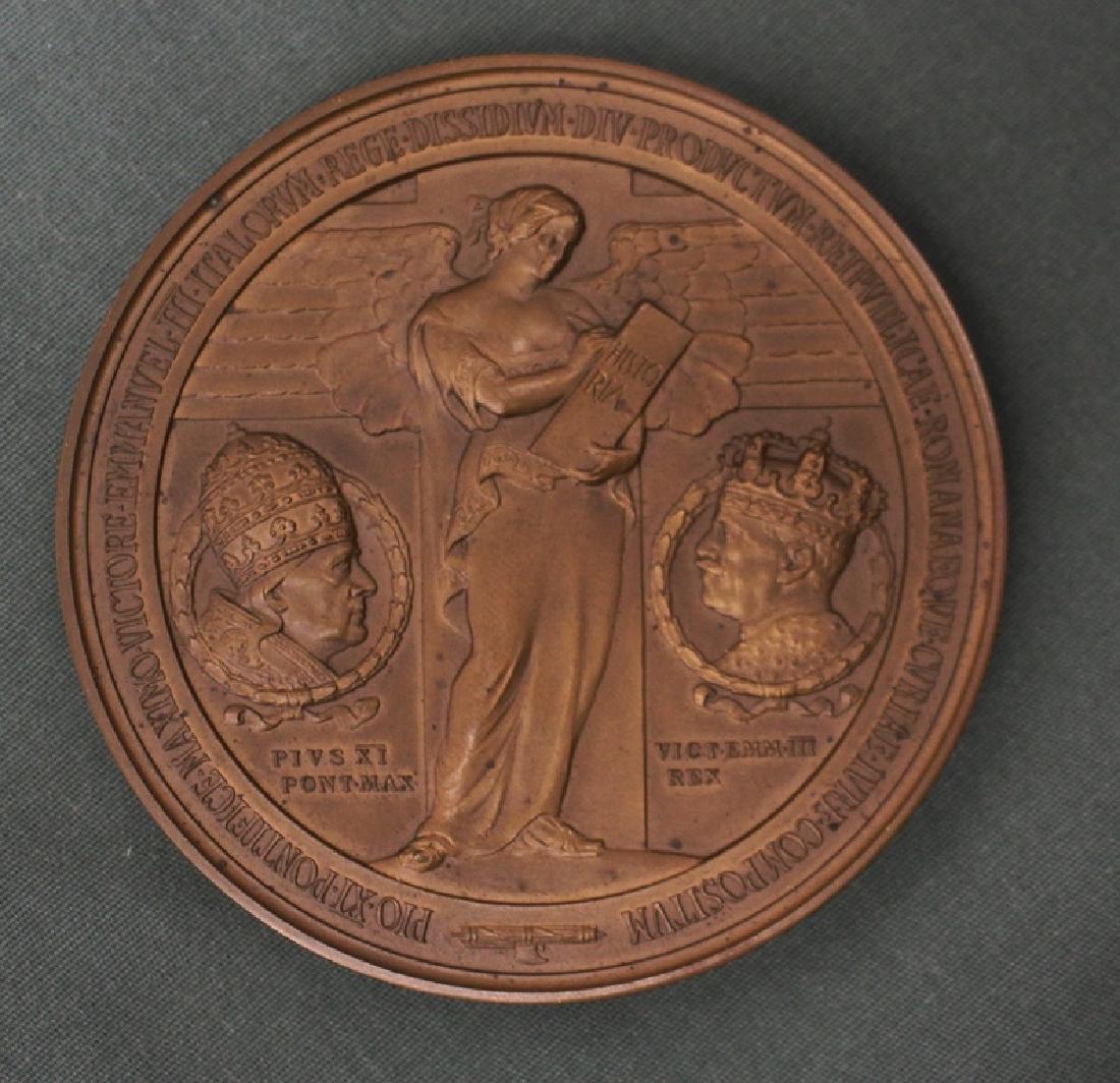 1929 Pope Pius XI & King Victor Emmanuel III Bronze (1 of 2)