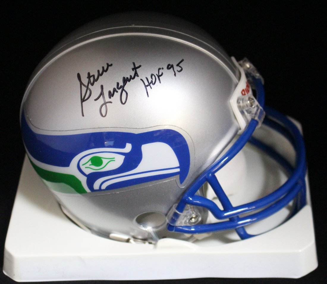 Steve Largent Seattle Seahawks Autographed mini-helmet (1 of 1)