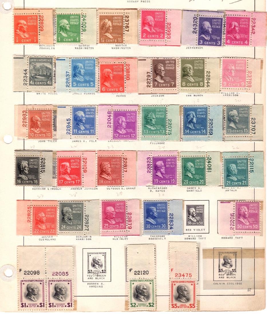 U.S. Scott 803-834 F-VF OG NH p#singles SCV.$142+ (1 of 1)