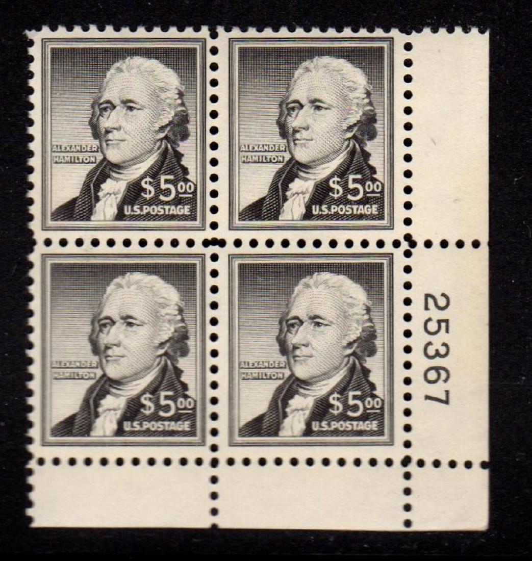 U.S.Scott 1053 F-VF OG NH Plate Block SCV.$220 (1 of 1)