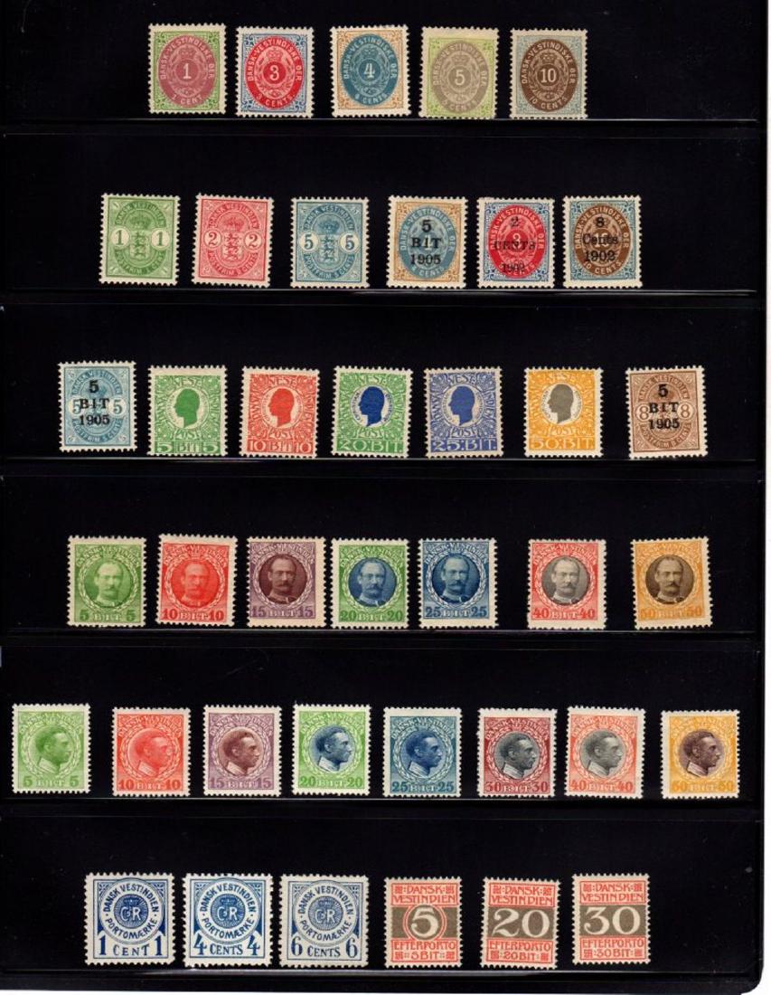 Danish West Indies Unused Stamp Collection SCV.$1080 (1 of 1)