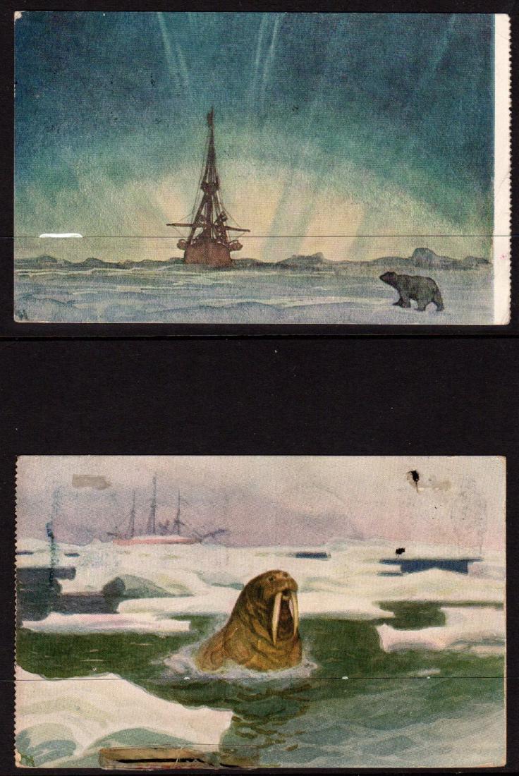 Two Rare Postcards From 1918 FRAM Drift Expedition (1 of 2)