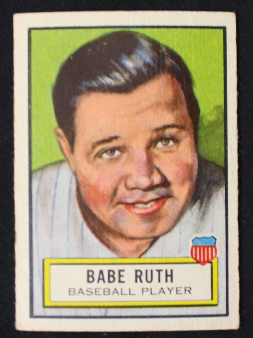 1952 Topps Look n See Complete Set: Great, early Topps set, 1952 Complete set of Topps Look n See that overall is VG-EX/EX with a few better a few lesser. The Babe Ruth is decent VG-EX+ card, the Rembrandt is VG-EX. Great break value. S