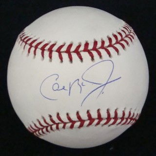 Cal Ripken Jr. Autographed Baseball, JSA: Official ML Bud Selig Baseball signed by Ripken on the sweet spot in blue ball point pen; comes with a COA from James Spence Authentication.
