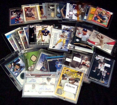 Lot of Modern High Dollar Rookie Cards: Large Lot of Modern High Dollar Rookie Cards; overall condition is EX+ to NRMT; includes Johnny Damon, Jose Conseco, George Foster, Felix Hernandez, David Wright, Frank Thomas, Topps Co-signers Grande