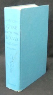 Gone with the Wind, 1936, M. Mitchell: Gone with the Wind by Margaret Mitchell; 1936, The MacMillan Company, New York; book club edition; condition is very good; hardcover; blue cover boards with blue lettering on spine; front board is spl