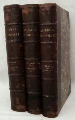 American Ornithology; The Natural History of the B: American Ornithology; The Natural History of the Birds of the United States" by Alexander Wilson & Charles Lucian Bonaparte, Porter & Coates, and (circa 1875). This beautiful 3 volume set of ¾ leathe