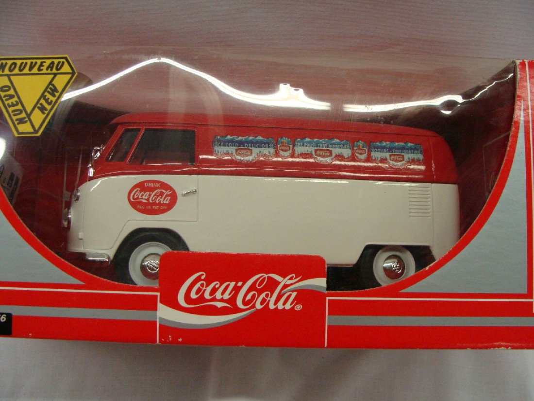 1998 Coca Cola Die Cast 1966 VW Combi Bus by Solip: In Original Box #9512, 1966 VW Combi
