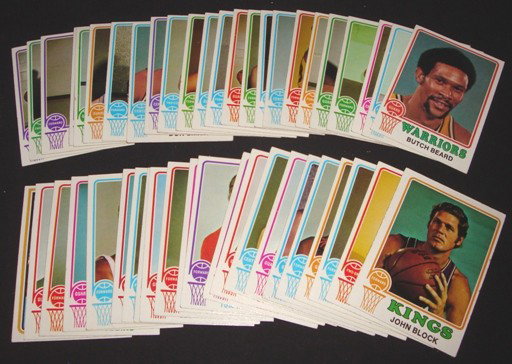 1973-74 Topps Basketball Near Set, 241 Cards: 1973-74 Topps Basketball Near Set; includes (241) cards out of the (264) card set - overall condition is NM-MT; includes many hall of famers and better cards - includes #48 Henry Bibby, #105 Willis Re