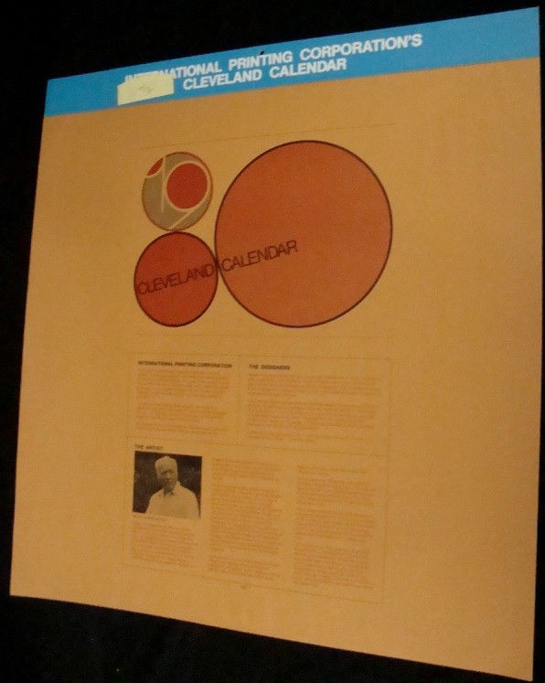 1980 Cleveland Calendar Feat Viktor Schreckengost: 1980 International Printing Corporation Cleveland Calendar featuring artist, Viktor Schreckengost; MINT condition; measures approx 23" wide x 25" tall; includes (12) months of beautiful prints done by