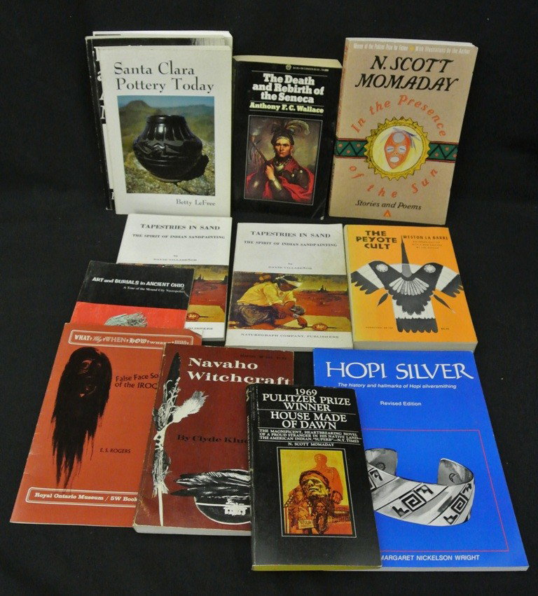 Lot of 25 Books About Indians: Lot of 25 Books About Indians. This is a mixed lot of hard and soft bound books on various tribes, crafts, etc. Good-very good condition. Value $60-60