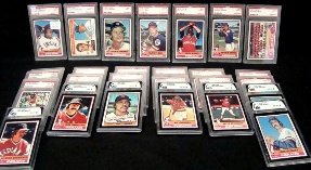 (27) Graded 1976 Topps PSA 7 Eckersley +: (27) Graded 1976 Topps PSA 9 including 66, 301, Buddy Bell 358, 433, 408, 477. PSA 9 oc incl/618, Thornton 26, ERA Ldr 202. PSA 8 incl 74, Rivers 85, Manning 275, 274, 324, Kuiper 508, Powell 45, 156,