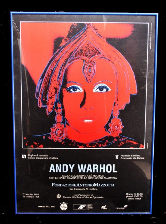 Andy Warhol "The Star" 1995 Exhibition Poster: The Star" {1981} [Greta Garbo as "Mata Hari"; from the movie of the same name]. Andy Warhol: Dalla Collezione Jose Mugrabi con le opere grafiche della fondazione Mazzotta; Fondazione Antonio Mazzotta: