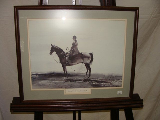 Master of the Fox Hounds by Andrew Wyeth: is 18.5 x 13.5