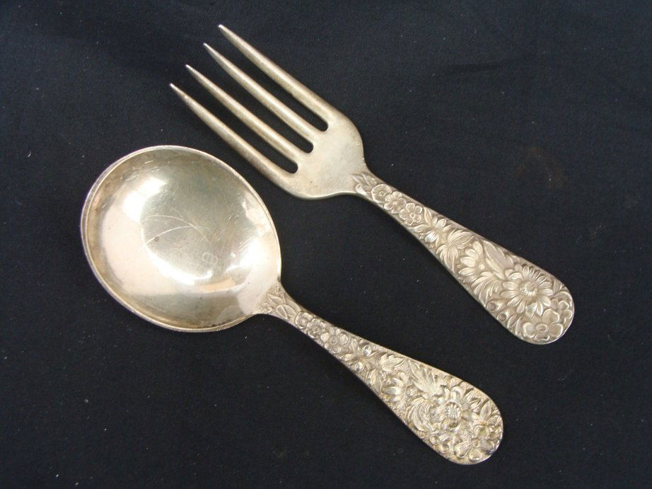 S. Kirk Son Sterling Baby Spoon Fork Set