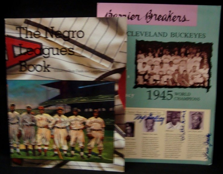 The Negro Leagues Book Autographed, 14 w Doby: The Negro Leagues Book edited by Dick Clark and Larry Lester; 1994 The American Society for Baseball Research; excellent condition; signed by (14) members of the Negro League; signatures include Dave 