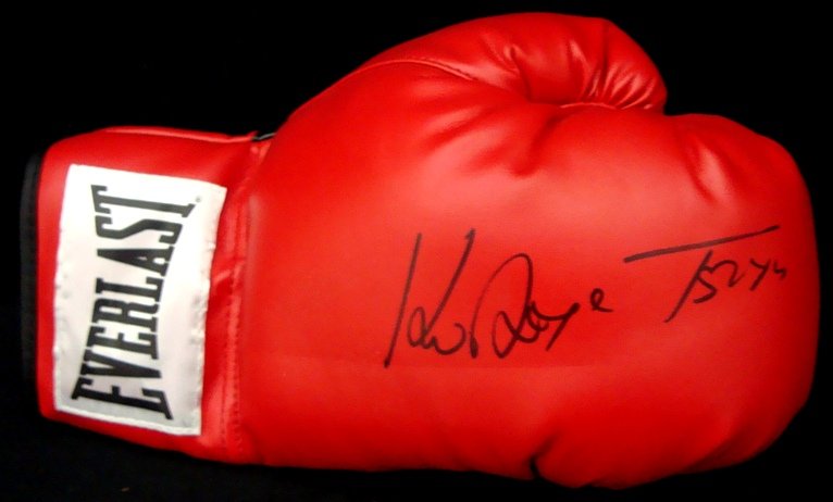 Lot of (3) Autographed Boxing Gloves, Douglas: Lot of (3) Autographed Boxing Gloves Signed by Kostya Tszyu, James 'Buster' Douglas and Pipino Cuevas; includes Everlast Right Boxing Glove signed by Tszyu in black sharpie marker across the front; Ev