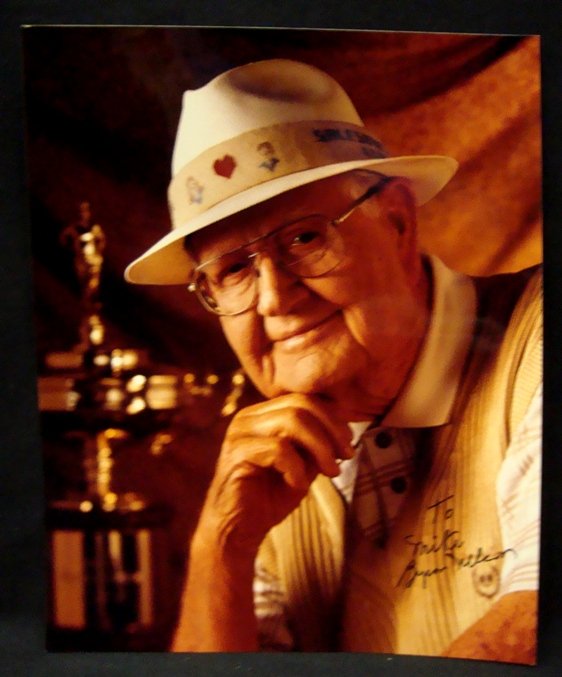 Byron Nelson Signed 8x10 Photograph: Byron Nelson Autographed 8x10 Photograph; nice portrait photo signed in black fine point sharpie with 'To Mike' inscription; nice, clean signature from the golf legend; comes with an ALOA from JSA.