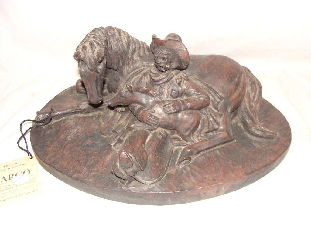 LARGO Western Sculpture LE "Lady and Her First Born" Br: Number 5091/7,500 13" x 9" x 7"
