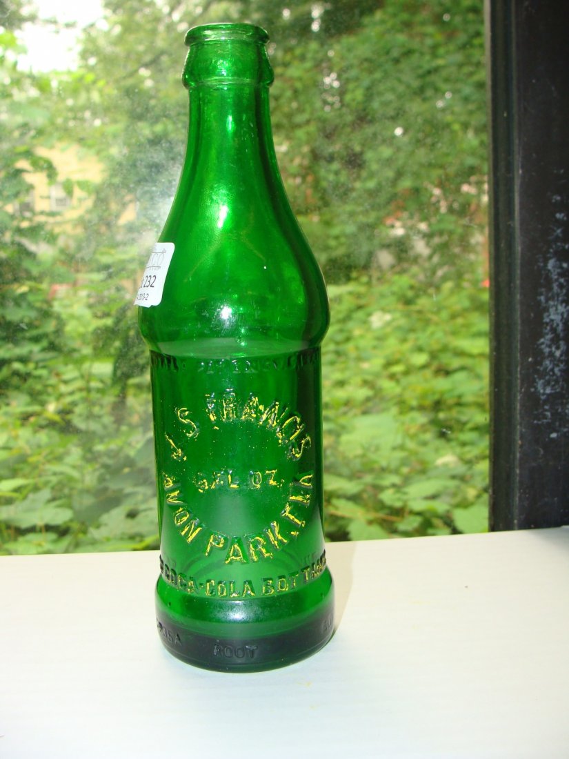 1923 JS Francis Avon Park Coca Cola Bottle: Heel Root 30 3935A Pat 1923