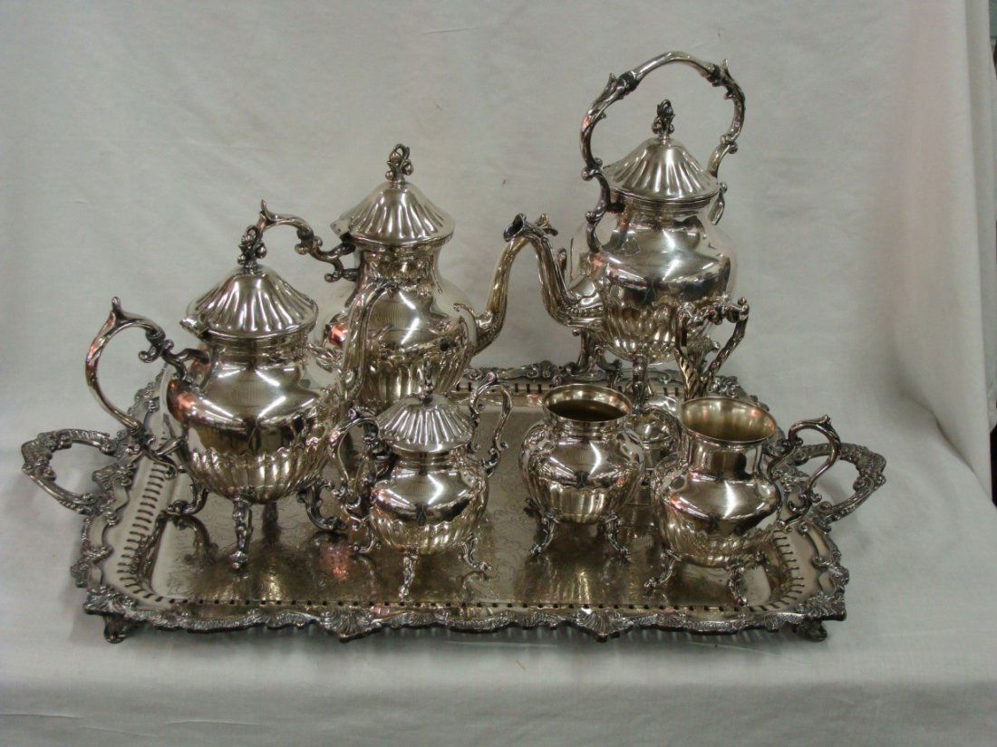 7 Piece Birmingham Silver Co Tea Coffee Service Set
